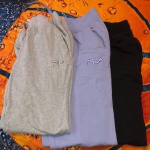 Size small FILA sweatpants (set of three)